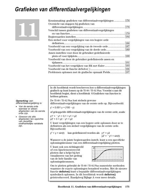 Hoofdstuk 11. Grafieken van differentiaalvergelijkingen - SmartData