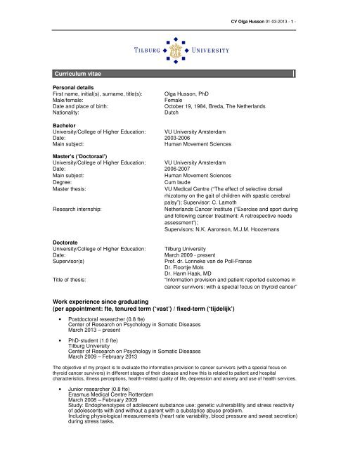 Image Of Curriculum Vitae : Curriculum Vitae Cv One Page Websites - A