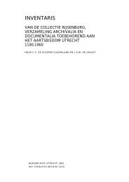 inventaris van de collectie Rijsenburg, verzameling archivalia en ...