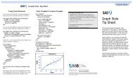 Graph Style Tip Sheet - SAS
