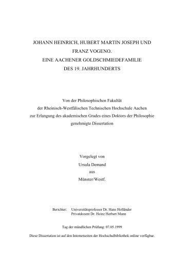 Thesis - RWTH Aachen University