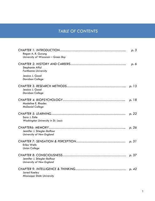 INTRODUCTORY PSYCHOLOGY TEACHING PRIMER Early Career ...