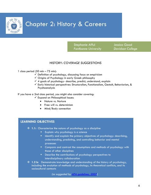 INTRODUCTORY PSYCHOLOGY TEACHING PRIMER Early Career ...