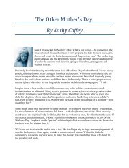 The Other Mother's Day By Kathy Coffey - Catholic Web