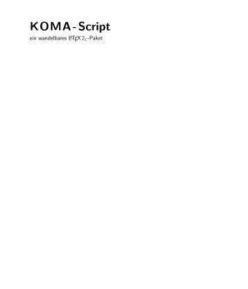 KOMA-Script Guide - TeXdoc.net