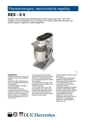 Planeetmengers, electronische regeling - Electrolux