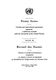 Treaty Series Recueil des Traites - United Nations Treaty Collection