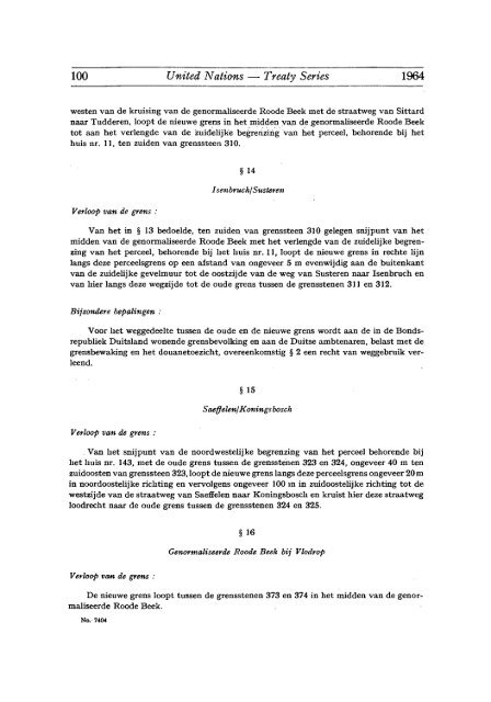 Treaty Series Recueil des Traites - United Nations Treaty Collection