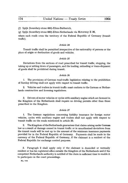 Treaty Series Recueil des Traites - United Nations Treaty Collection