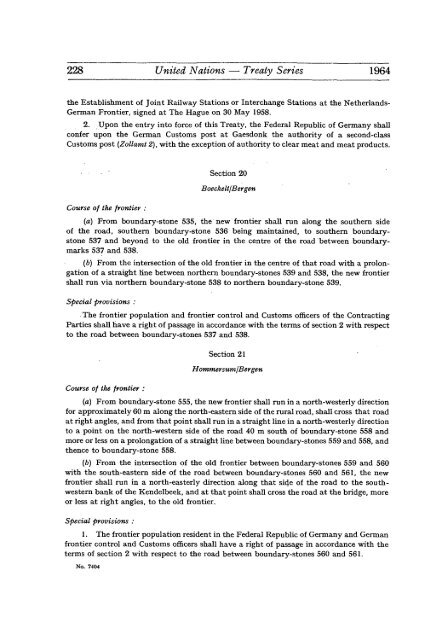 Treaty Series Recueil des Traites - United Nations Treaty Collection