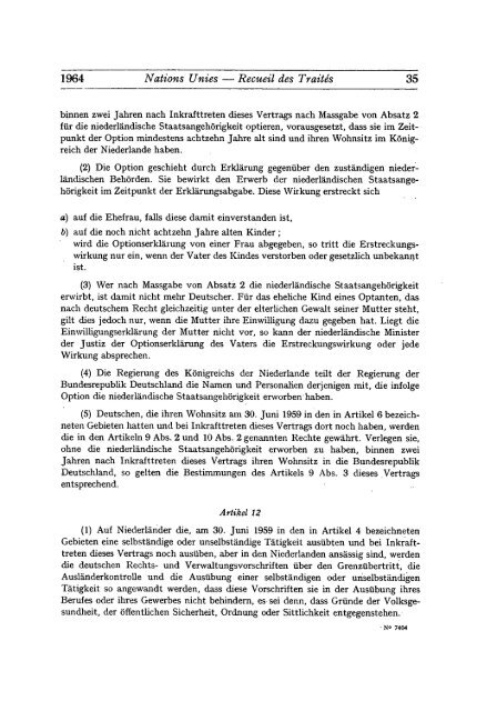 Treaty Series Recueil des Traites - United Nations Treaty Collection