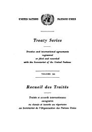 Treaty Series Recueil des Traites - United Nations Treaty Collection