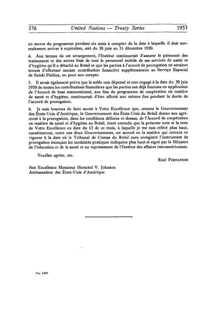 Treaty Series Recueil des Traites - United Nations Treaty Collection