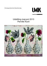 Katalog for Pernille Kochs udstilling - Udenrigsministeriet