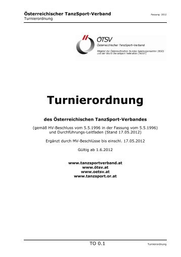 Turnierordnung - ÖTSV