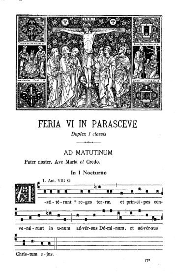 FERIA VI IN PARASCEVE