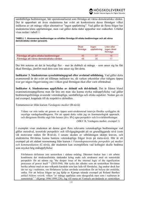 Högskoleverkets kvalitetsutvärderingar 2011 – 2014 - Södertörns ...
