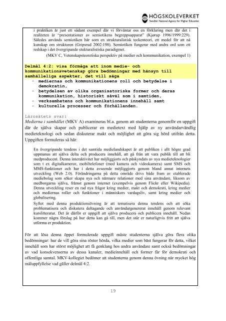 Högskoleverkets kvalitetsutvärderingar 2011 – 2014 - Södertörns ...