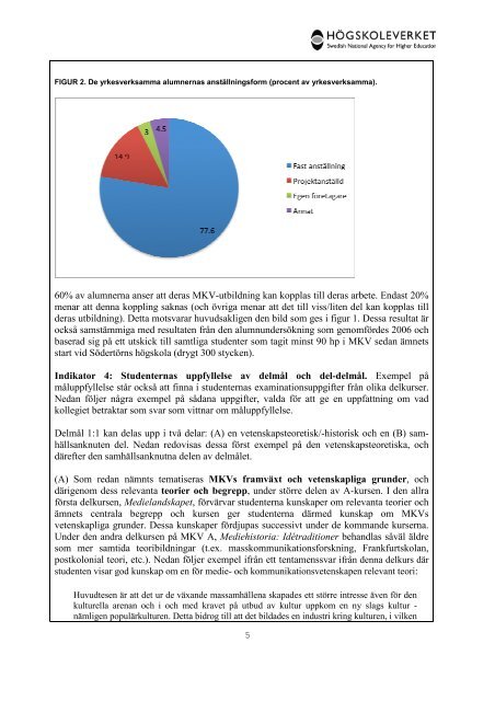 Högskoleverkets kvalitetsutvärderingar 2011 – 2014 - Södertörns ...