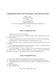 (Panel and Time Series Cross-Section) Data - Division of Social ...