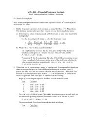 Time Value of Money Homework Solutions