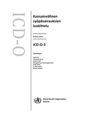ICD-O-3 - libdoc.who.int - World Health Organization