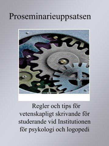 Proseminariehandboken - Åbo Akademi