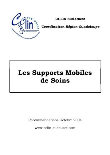 Les supports mobiles de soins. CCLIN Sud-Ouest. 2004 ... - NosoBase