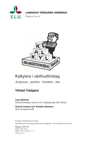 Kalkylera i växthusföretag - Epsilon Open Archive - SLU