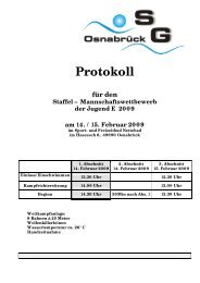 Protokoll für den Staffel – Mannschaftswettbewerb der ... - TV Meppen