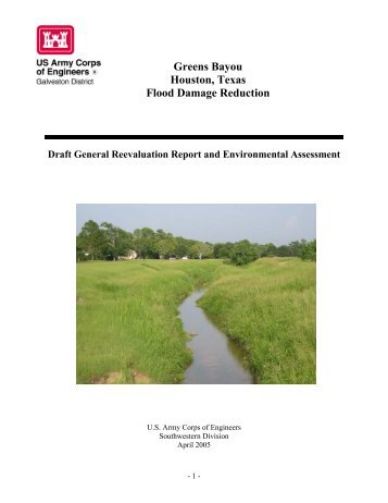 Greens Bayou Houston, Texas Flood Damage Reduction - USACE ...