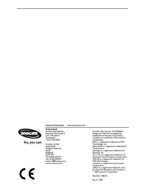 Manual Crossfire.pdf - Invacare