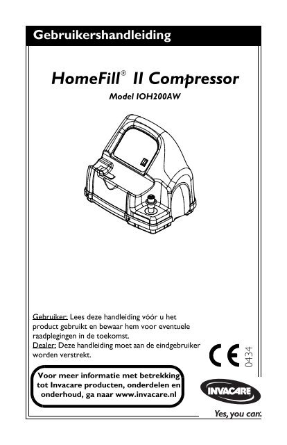HF2 South Owners Manual 1145805B_Nederlands.pdf - Invacare