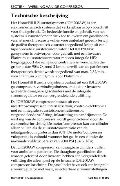 HF2 South Owners Manual 1145805B_Nederlands.pdf - Invacare