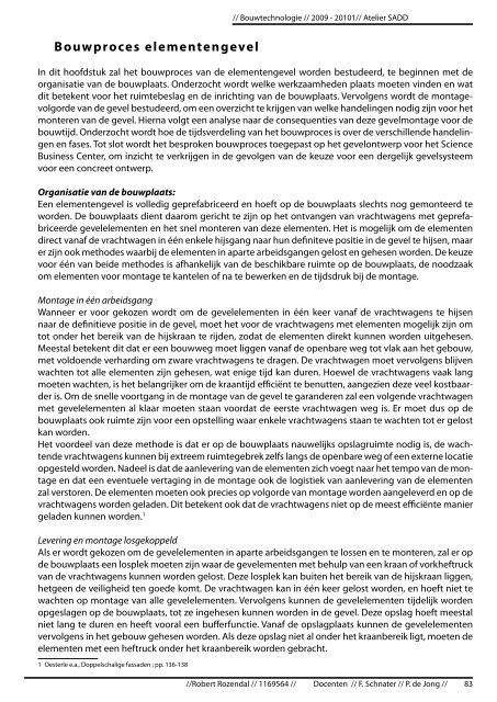 Gevelsystemen: Grote elementen of stijl- en regelwerk - TU Delft