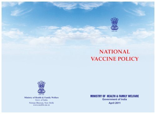 National Vaccine Policy Book - Ministry of Health and Family Welfare