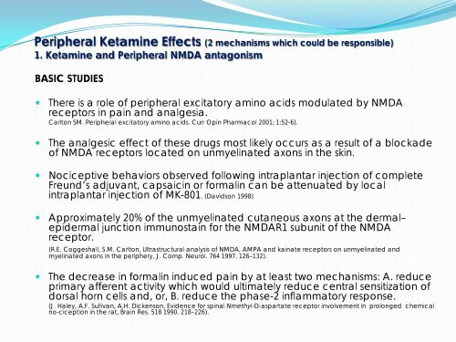 Ketamine in Chronic Pain - McMaster University