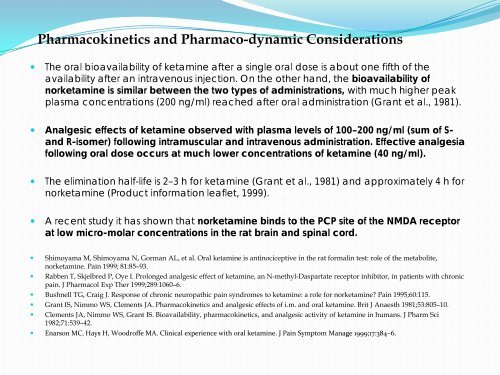 Ketamine in Chronic Pain - McMaster University