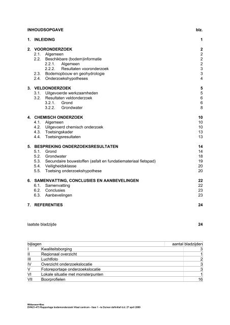 Gemeente Duiven Rapportage bodemonderzoek Vitaal centrum ...