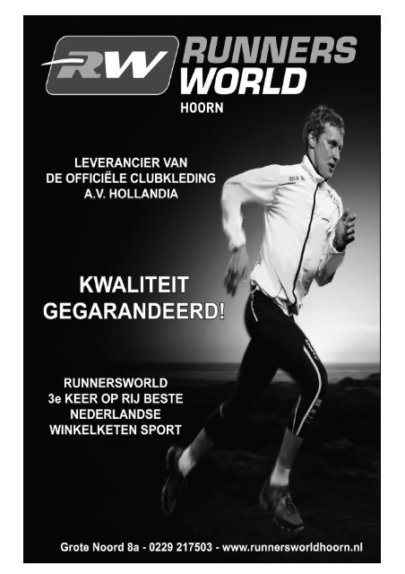 Clubblad April 2013 - Atletiekvereniging Hollandia