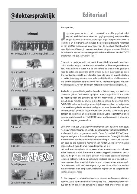 (Genk) juni 2010 - Geneeskunde voor het Volk