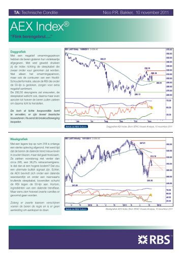 AEX 10 november - RBS - Royal Bank of Scotland