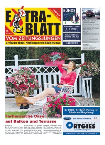 Bünde April 2013 - EXTRABLATT VOM ZEITUNGSJUNGEN