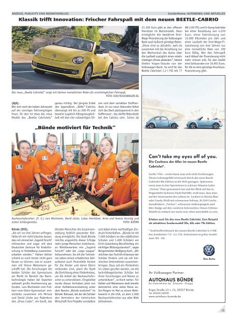 Bünde April 2013 - EXTRABLATT VOM ZEITUNGSJUNGEN