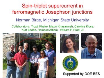 Spin-triplet supercurrent in ferromagnetic Josephson junctions - Inac