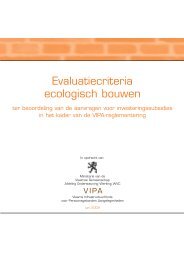 Evaluatiecriteria ecologisch bouwen