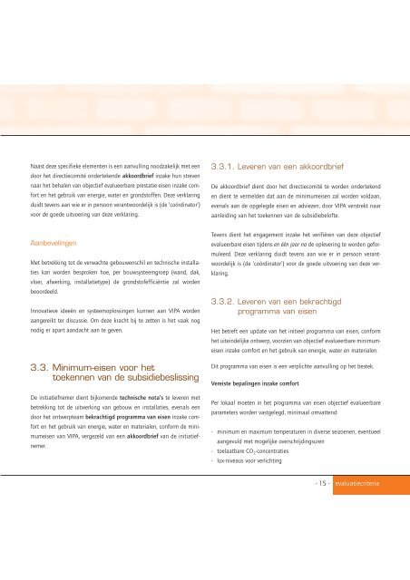 Evaluatiecriteria ecologisch bouwen