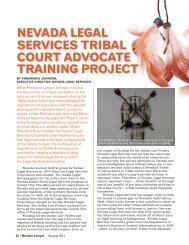 nevada legal services tribal court advocate training project