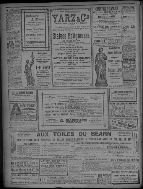 13 Janvier 1901 - Bibliothèque de Toulouse