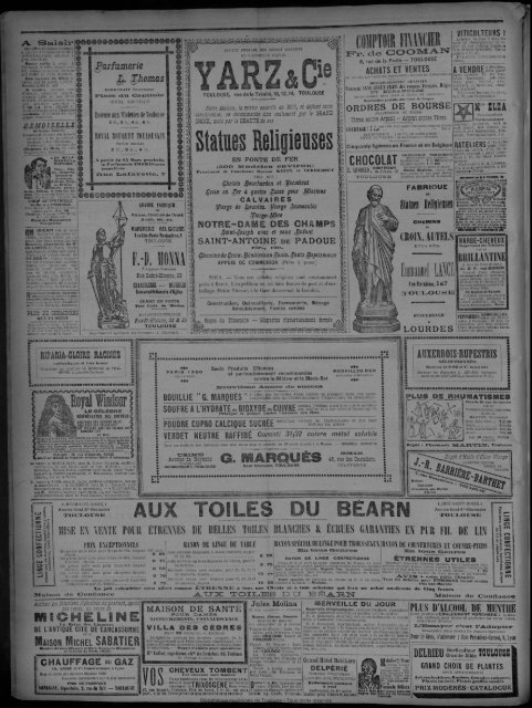 13 Janvier 1901 - Bibliothèque de Toulouse